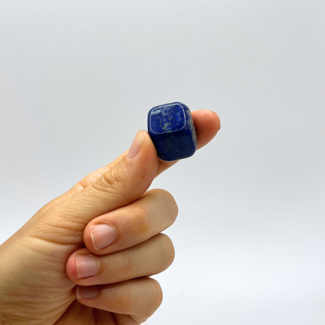 Lapis Lazuli crystal for intuition, inner wisdom and psychic activation. Included in the Intuition Kit by Clear Soul Living.